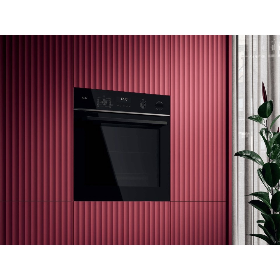 AEG Series 6000 Forno Incasso Steam Crisp (25%Vapore) + Pirolitico + Wifi Classe A++ 60 Cm TR6PB53FSB MADE IN EUROPE