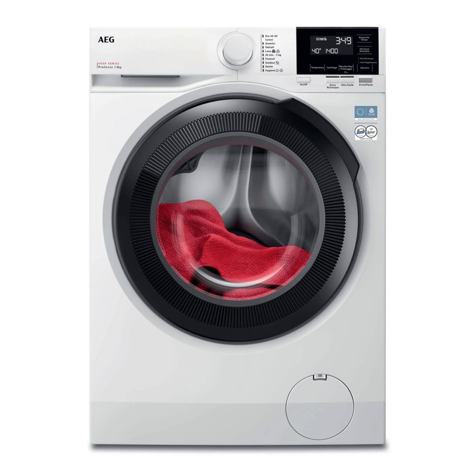 AEG Series 6000 Lavatrice Carica Frontale 8 Kg Classe A 1400 Giri LR6FG84 MADE IN EUROPE