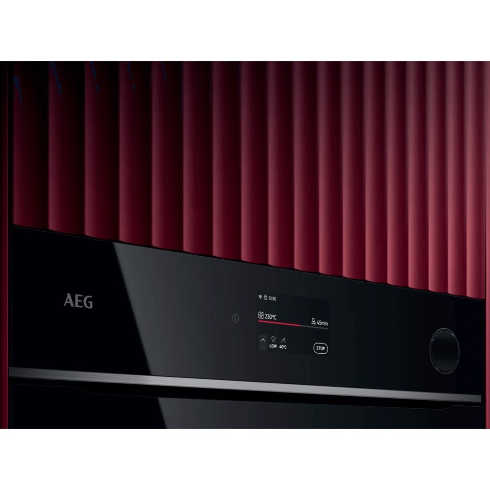 AEG Series 7000 Forno Incasso Steam Crisp (25%Vapore) + Pirolitico + Wifi Classe A++ 60 Cm TR7PB73FSB MADE IN EUROPE