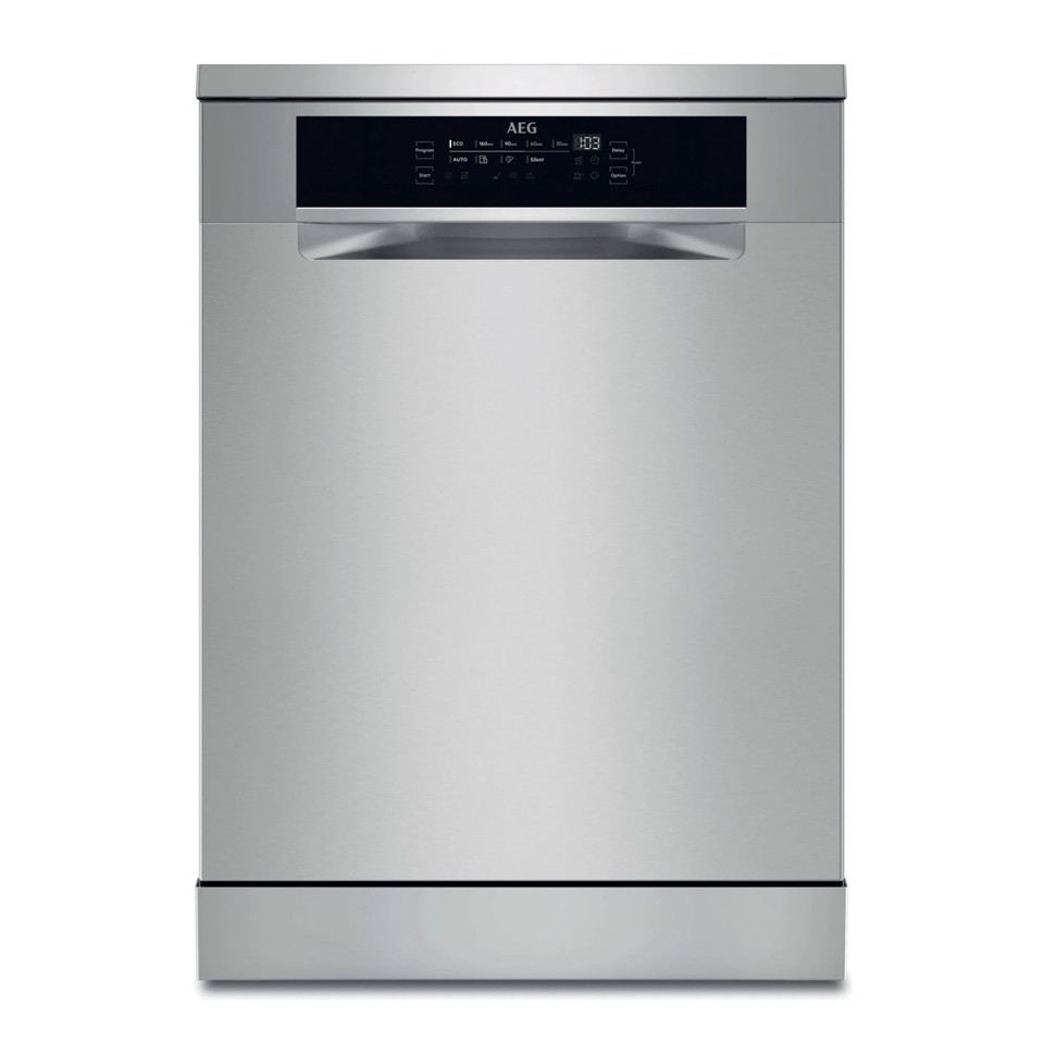AEG Series 7000 Lavastoviglie Libera Installazione 60 Cm - Inox 14 Coperti Classe A 44 Dba MADE IN ITALY FFB76707PM