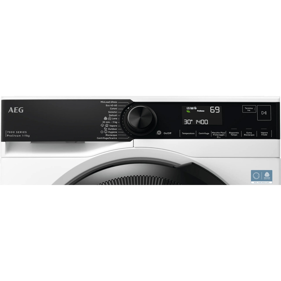 AEG Series 7000 Lavatrice Carica Frontale 11 Kg Classe A-30% 1400 Giri MADE IN ITALY LR7FH11BGB