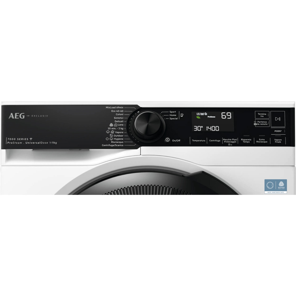 AEG Series 7000 Lavatrice Carica Frontale 11 Kg Classe A-30% 1400 Giri MADE IN ITALY XLR7FH11YV