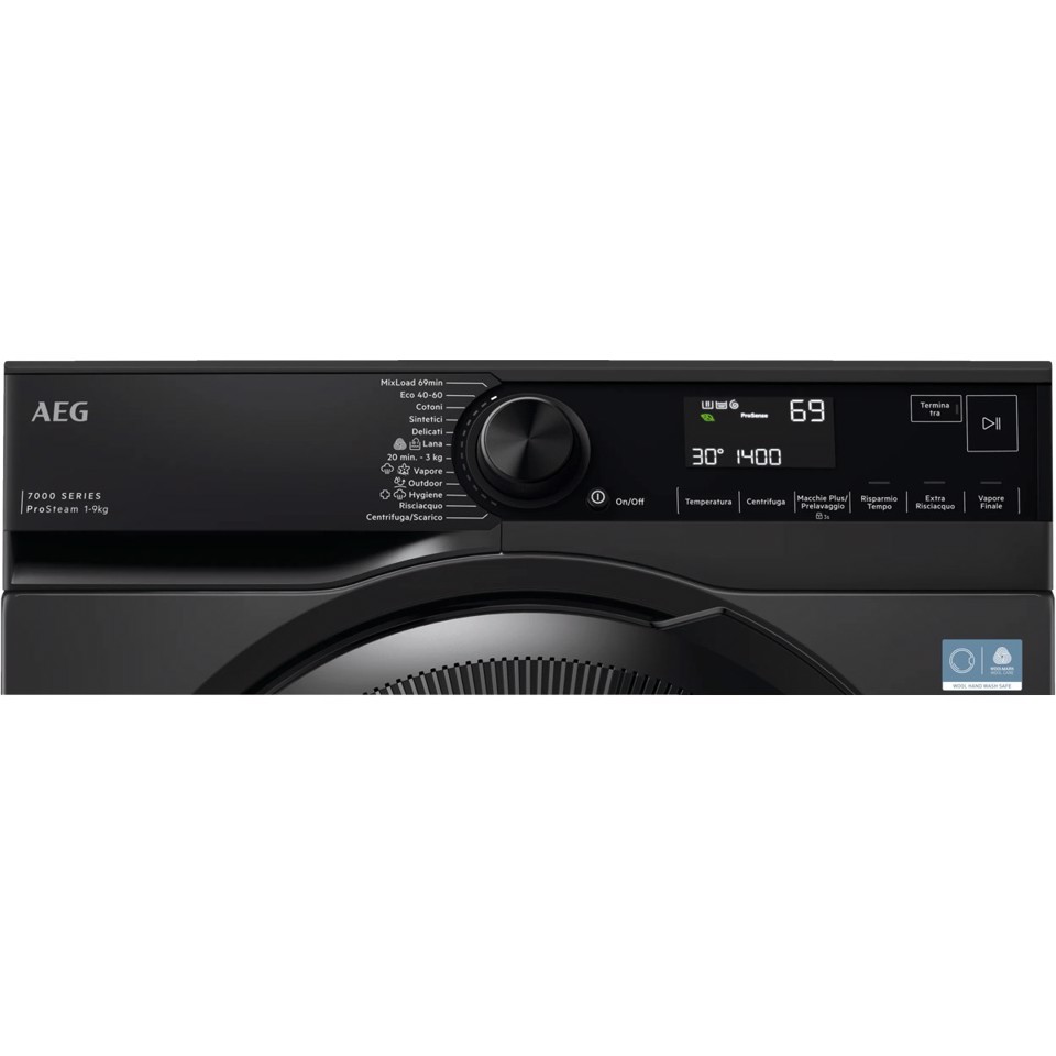 AEG Series 7000 Lavatrice Carica Frontale 9 Kg Classe A-20% 1400 Giri MADE IN ITALY LR7FH94DG