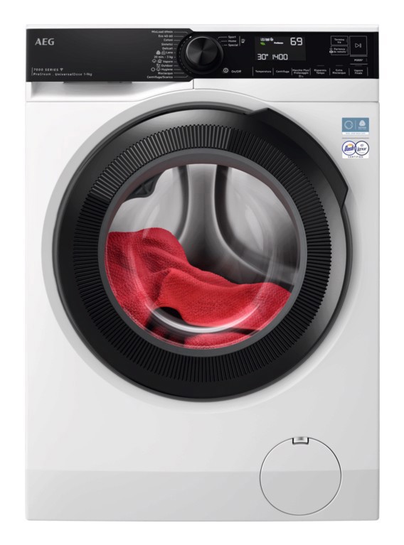AEG Series 7000 LR7FH94VY lavatrice Caricamento frontale 9 kg 1351 Giri/min Nero, Bianco