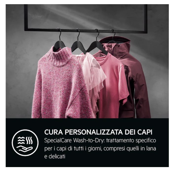 AEG Series 7000 LWR7D1174B lavasciuga Libera installazione Caricamento frontale Bianco D