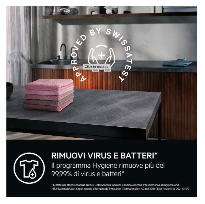 AEG Series 7000 LWR7D1174B lavasciuga Libera installazione Caricamento frontale Bianco D