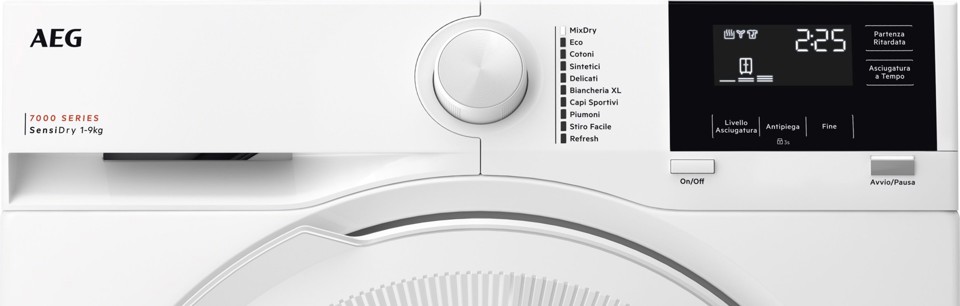 AEG Series 7000 TR7G93W asciugatrice Libera installazione Caricamento frontale 9 kg Bianco