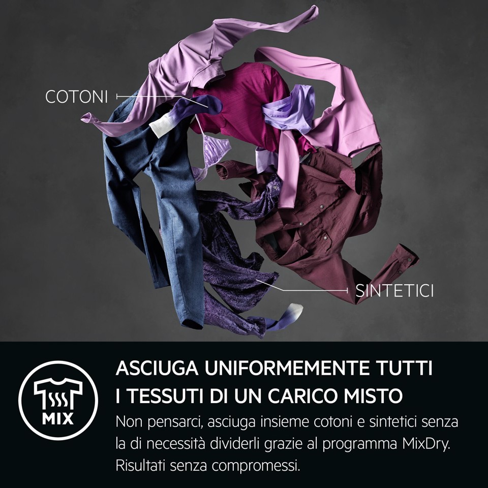 AEG Series 7000 TR7HG18B asciugatrice Libera installazione Caricamento frontale 8 kg Nero