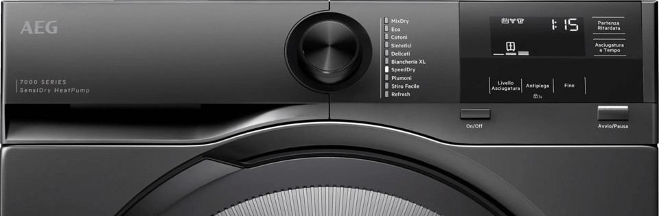 AEG Series 7000 TR7HG18B asciugatrice Libera installazione Caricamento frontale 8 kg Nero