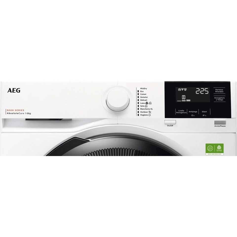 AEG Series 8000 Asciugatrice 8 Kg Classe B TR8HG8B MADE IN EUROPE