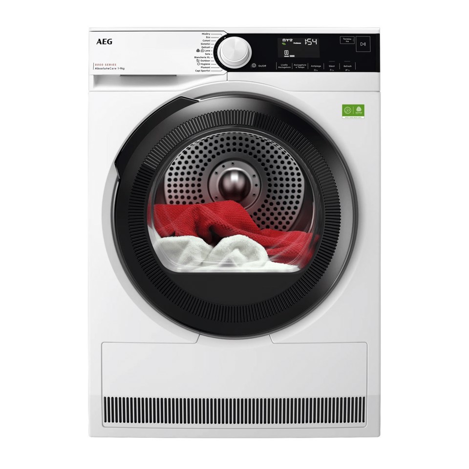 AEG Series 8000 Asciugatrice 9 Kg Classe B TR8HDBG9B MADE IN EUROPE