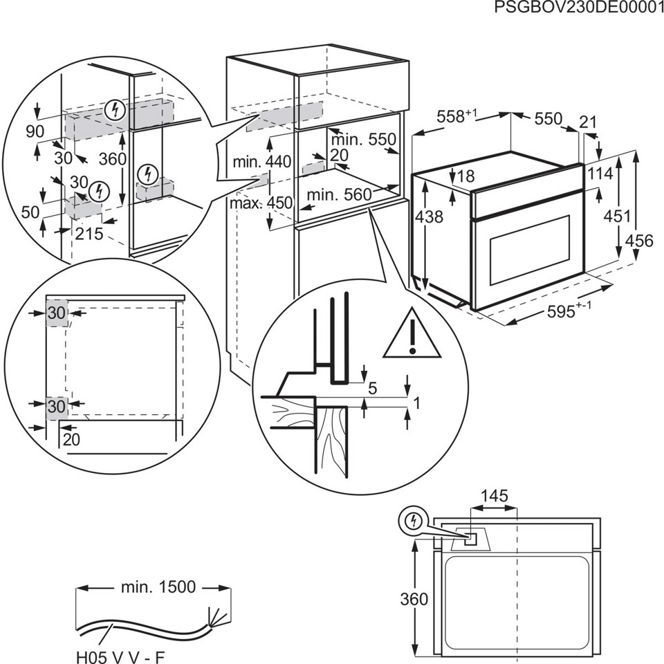 AEG Series 8000 Compact Combiquick Gustonuovo TK8NK721T