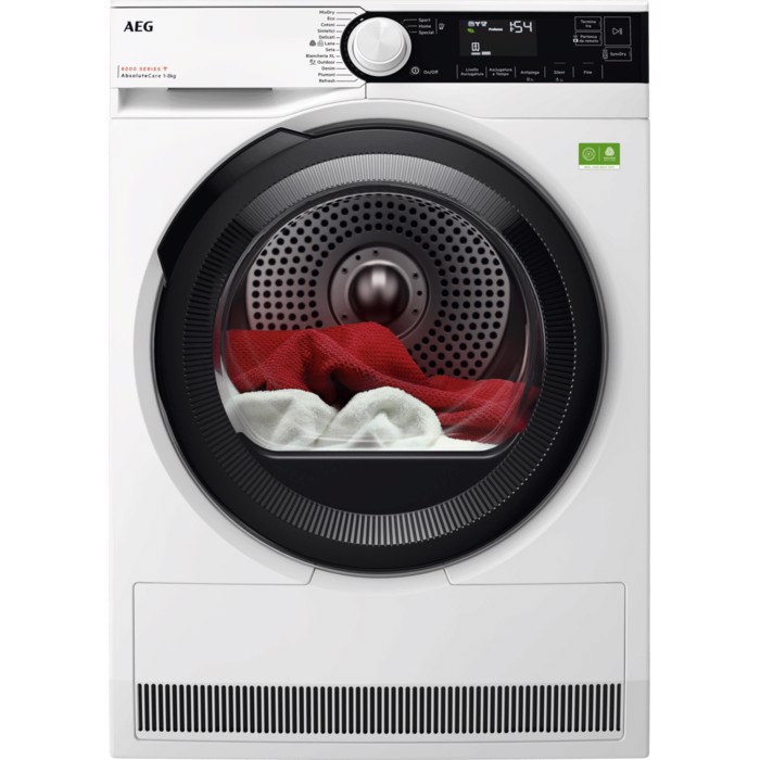 AEG Series 8000 TR8H38YA asciugatrice Libera installazione Caricamento frontale 8 kg Bianco