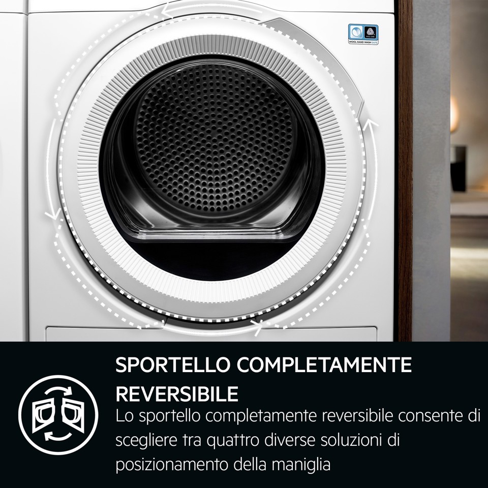 AEG Series 8000 TR8HDBG9B asciugatrice Libera installazione Caricamento frontale 9 kg Bianco