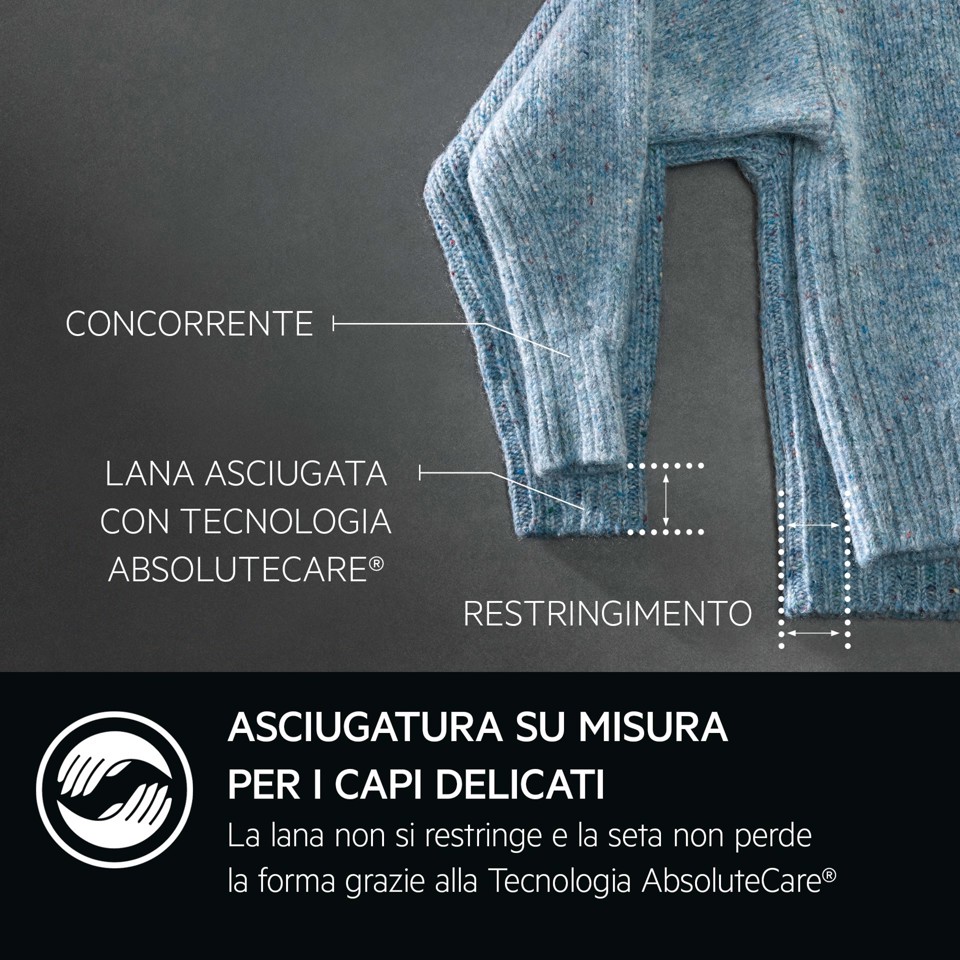 AEG Series 8000 XTR8HBGH9B Asciugatrice Serie 8000 AbsoluteCare 9 kg