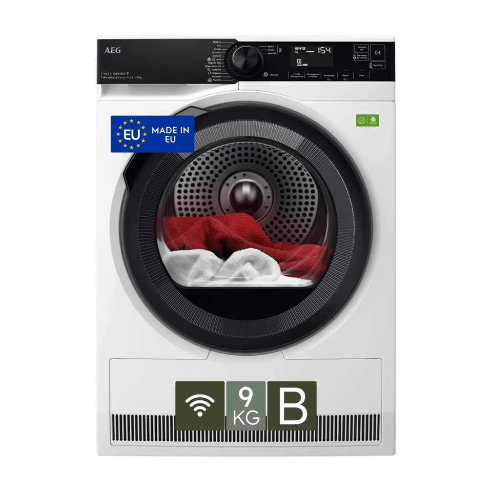 AEG Series 9000 Asciugatrice 9 Kg Classe B TR9HH9BY MADE IN EUROPE