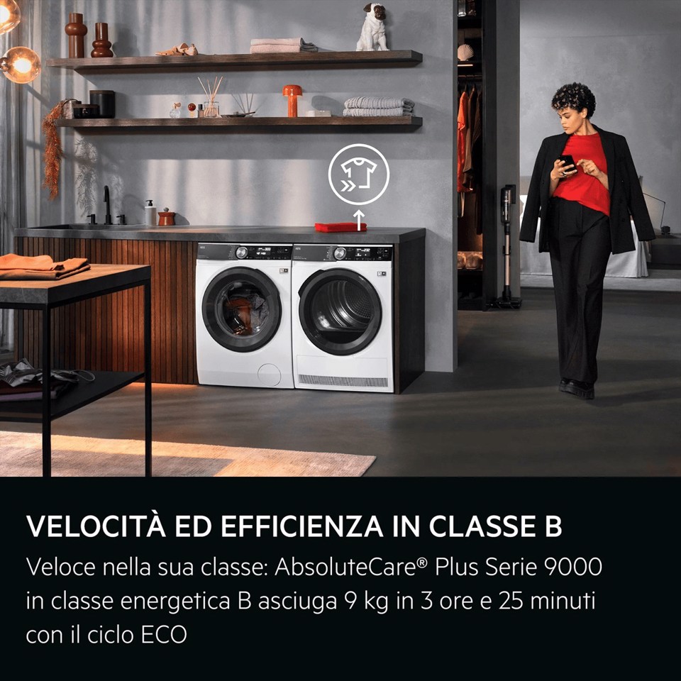 AEG Series 9000 Asciugatrice 9 Kg Classe B TR9HH9BY MADE IN EUROPE