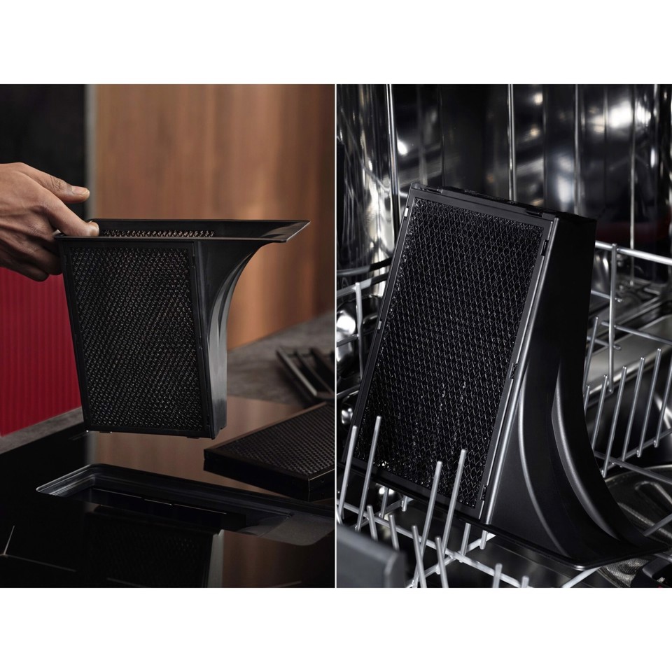 AEG TH84CB03FB Nero Da incasso 80 cm Piano cottura a induzione 5 Fornello(i) Cappa da incasso