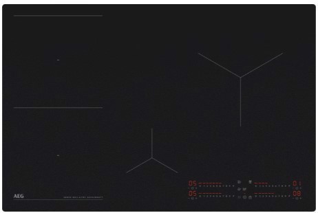 AEG TI84IB30IZ piano cottura Nero Da incasso 80 cm Piano cottura a induzione 4 Fornello(i)