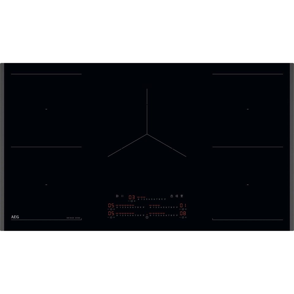 AEG TK95IN00FB Nero Da incasso 90 cm Piano cottura a induzione 5 Fornello(i)