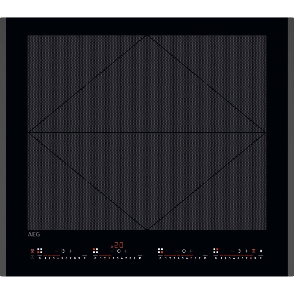 AEG TR64IT00FB Nero Da incasso 59 cm Piano cottura a induzione 4 Fornello(i)