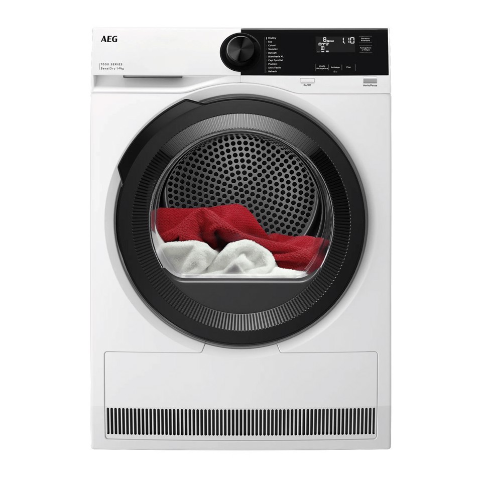 AEG TR7HE1C9 asciugatrice Libera installazione Caricamento frontale 9 kg Bianco