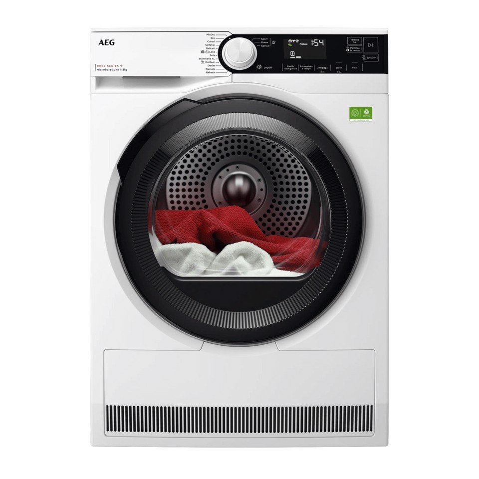 AEG TR8BGH38YA asciugatrice Libera installazione Caricamento frontale 8 kg Bianco