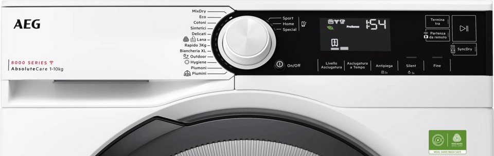 AEG TR8H310BY asciugatrice Libera installazione Caricamento frontale 10 kg Bianco