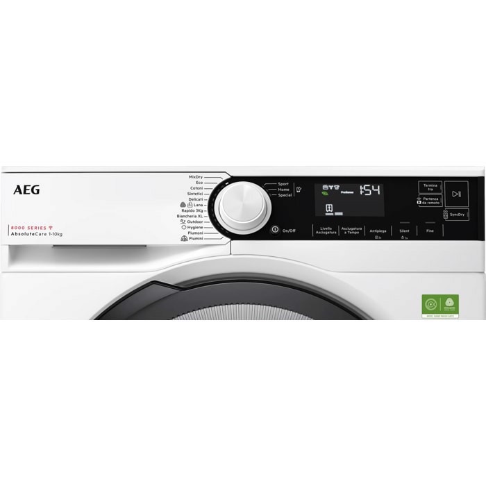 AEG TR8H310BY asciugatrice Libera installazione Caricamento frontale 10 kg Bianco