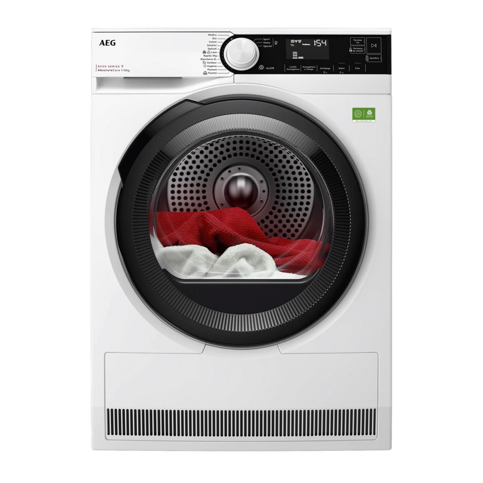 AEG TR8H310BY asciugatrice Libera installazione Caricamento frontale 10 kg Bianco