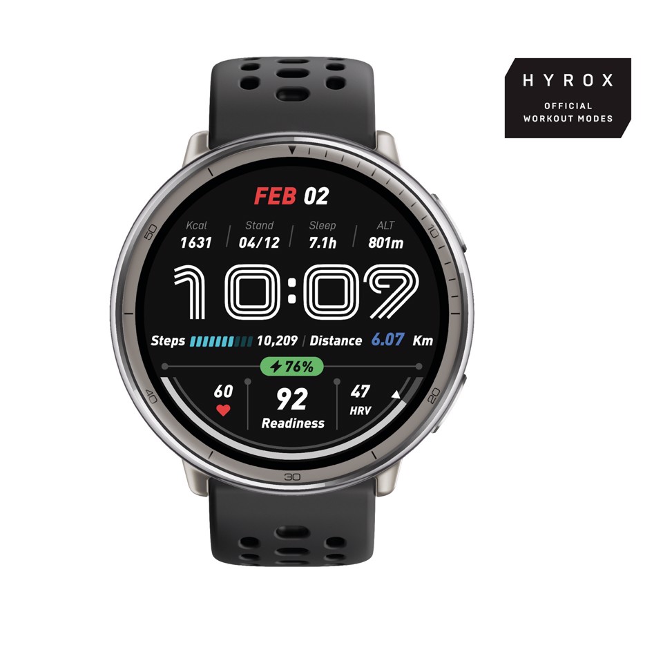 Amazfit Active 2 Round smartwatch e orologio sportivo display AMOLED 5 sistemi satellitari & mappe offline BioTracker™ 6.0 PPG per dati precisi su salute e fitness