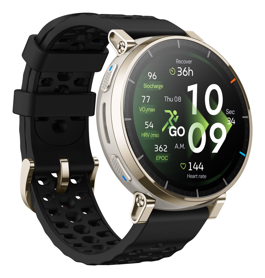 Amazfit Active 3 3,35 cm (1.32") AMOLED Digitale 466 x 466 Pixel Touch screen Oro GPS (satellitare)