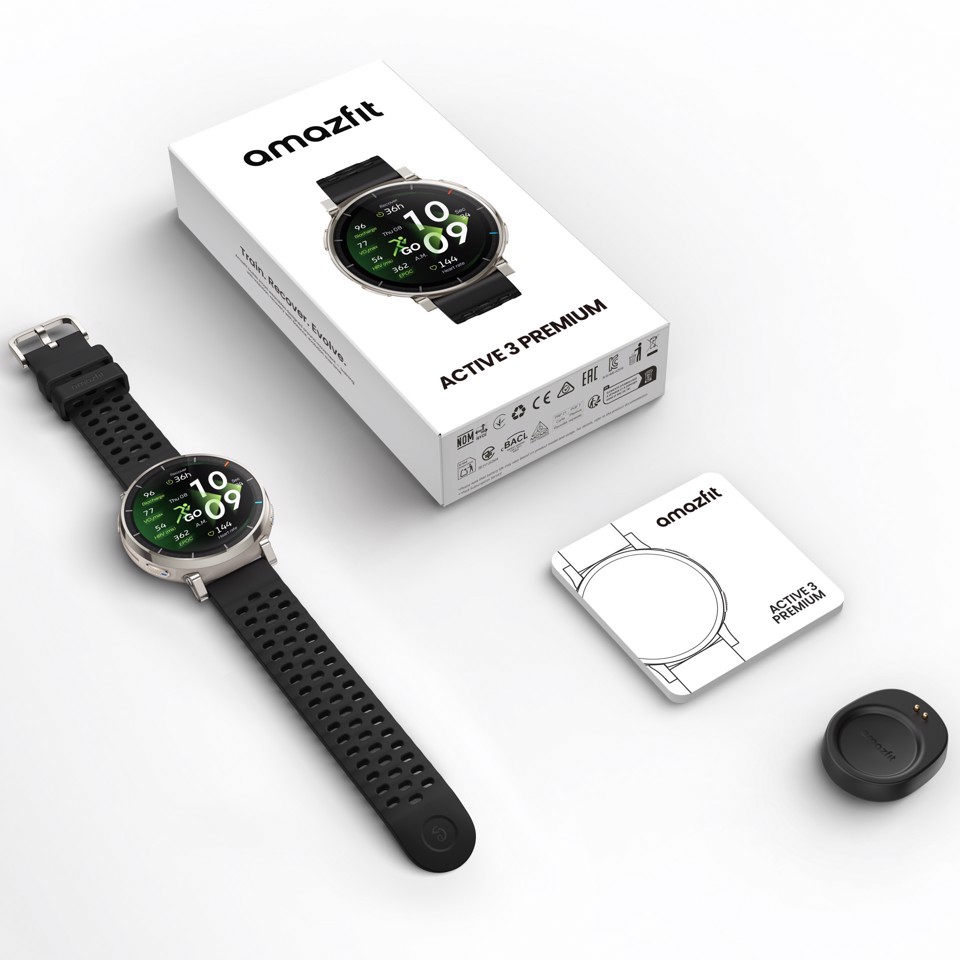 Amazfit Active 3 3,35 cm (1.32") AMOLED Digitale 466 x 466 Pixel Touch screen Oro GPS (satellitare)