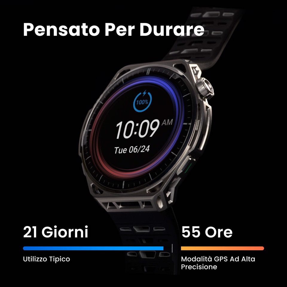 Amazfit Balance 3 3,81 cm (1.5") AMOLED 51 mm Digitale 480 x 480 Pixel Touch screen Acciaio inox Wi-Fi GPS (satellitare)
