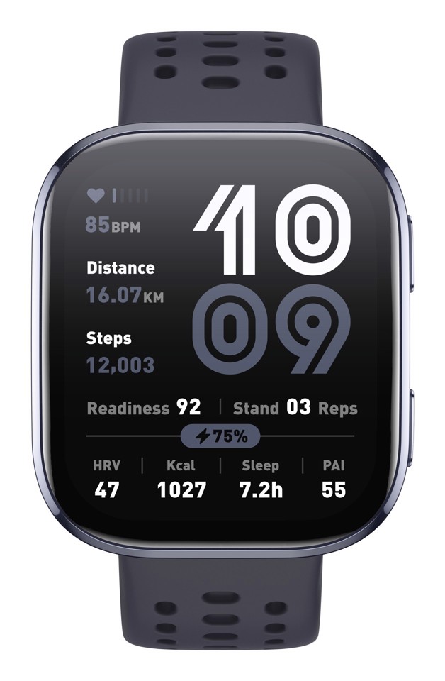 Amazfit Bip 6 Black 5 cm (1.97") AMOLED Digitale 390 x 450 Pixel Touch screen Nero GPS (satellitare)