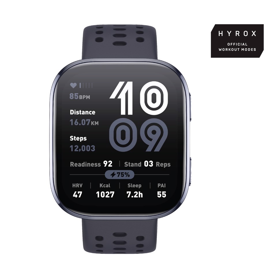 Amazfit Bip 6 Black 5 cm (1.97") AMOLED Digitale 390 x 450 Pixel Touch screen Nero GPS (satellitare)