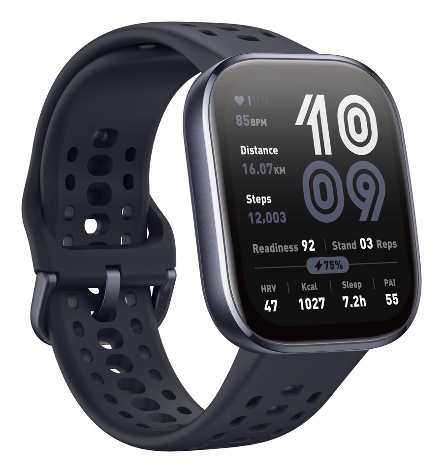 Amazfit Bip 6 Black 5 cm (1.97") AMOLED Digitale 390 x 450 Pixel Touch screen Nero GPS (satellitare)