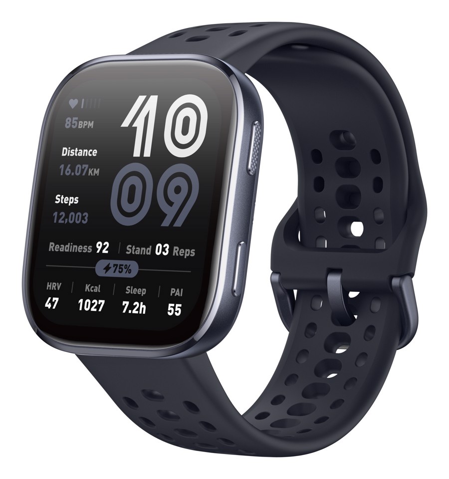 Amazfit Bip 6 Black 5 cm (1.97") AMOLED Digitale 390 x 450 Pixel Touch screen Nero GPS (satellitare)