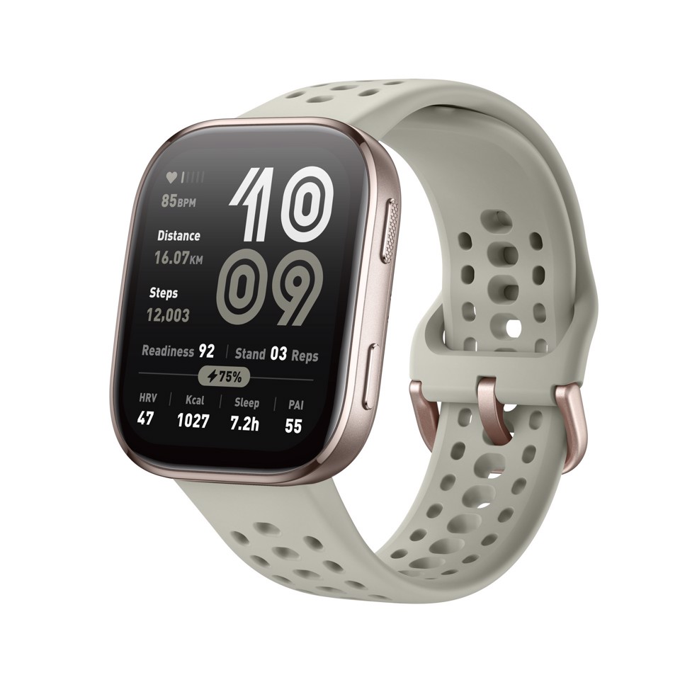 Amazfit Bip 6 Stone 5 cm (1.97") AMOLED Digitale 390 x 450 Pixel Touch screen Oro GPS (satellitare)