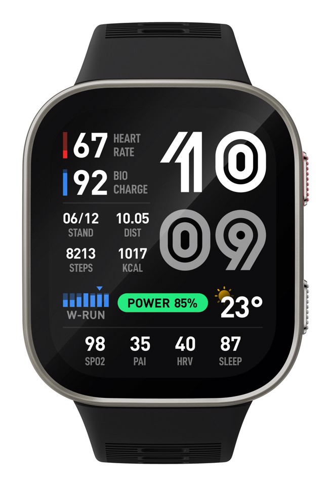 Amazfit Bip Max 5,26 cm (2.07") AMOLED Digitale 432 x 514 Pixel Touch screen Argento Wi-Fi GPS (satellitare)