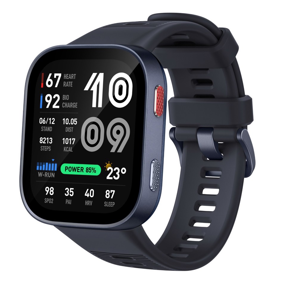 Amazfit Bip Max 5,26 cm (2.07") AMOLED Digitale 432 x 514 Pixel Touch screen Blu Wi-Fi GPS (satellitare)