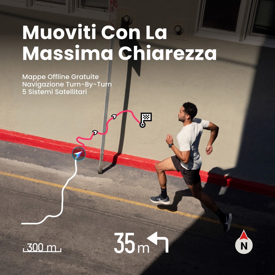 Amazfit Bip Max 5,26 cm (2.07") AMOLED Digitale 432 x 514 Pixel Touch screen Blu Wi-Fi GPS (satellitare)