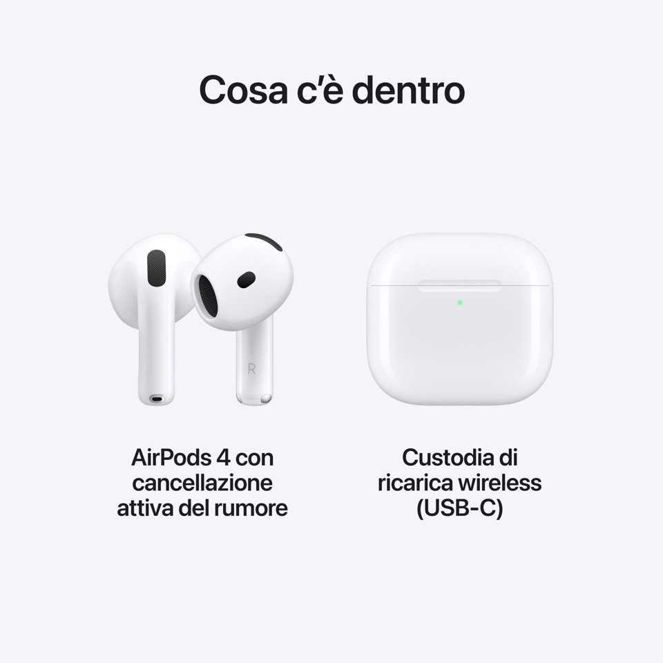 Apple AirPods 4 con Active Noise Cancellation