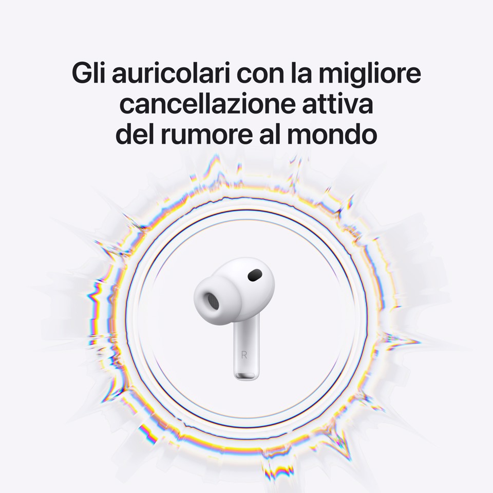Apple AirPods Pro (terza generazione) AirPods Pro (3rd generation) Auricolare True Wireless Stereo (TWS) In-ear Chiamate/Musica/Sport/Tutti i giorni Bluetooth Bianco