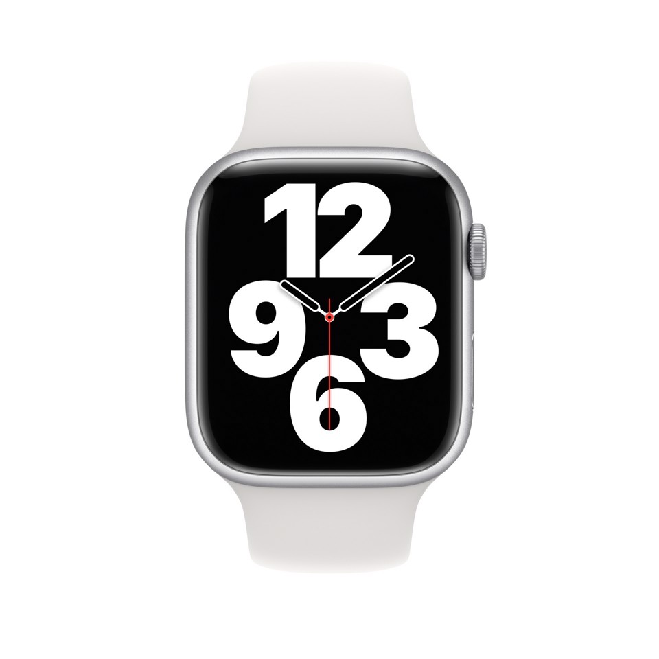 Apple Cinturino Sport bianco (45 mm)