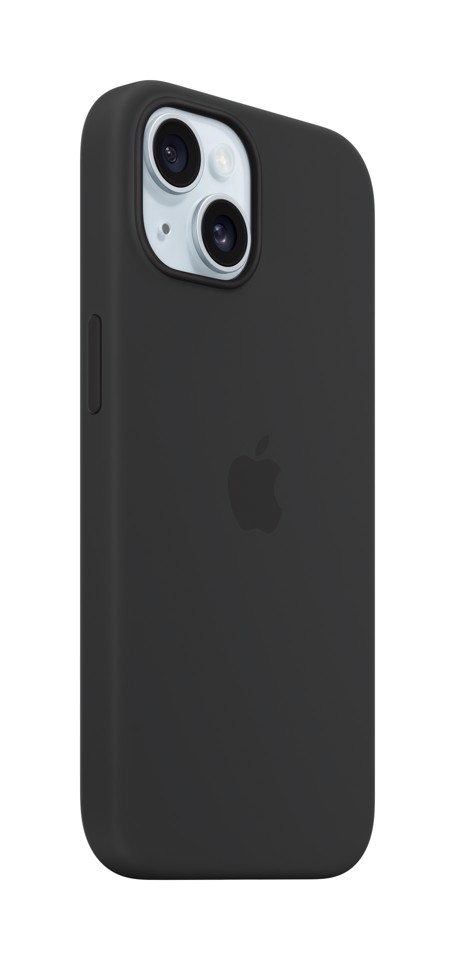 Apple Custodia MagSafe in silicone per iPhone 15 - Nero
