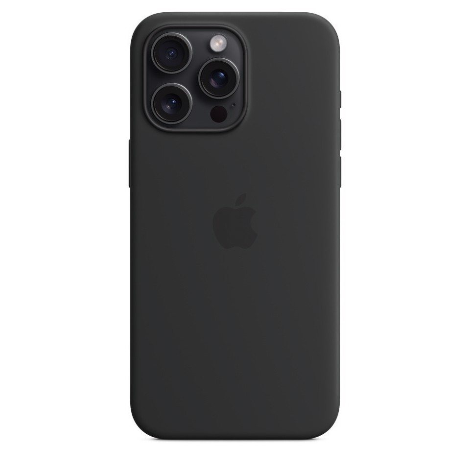 Apple Custodia MagSafe in silicone per iPhone 15 Pro Max - Nero