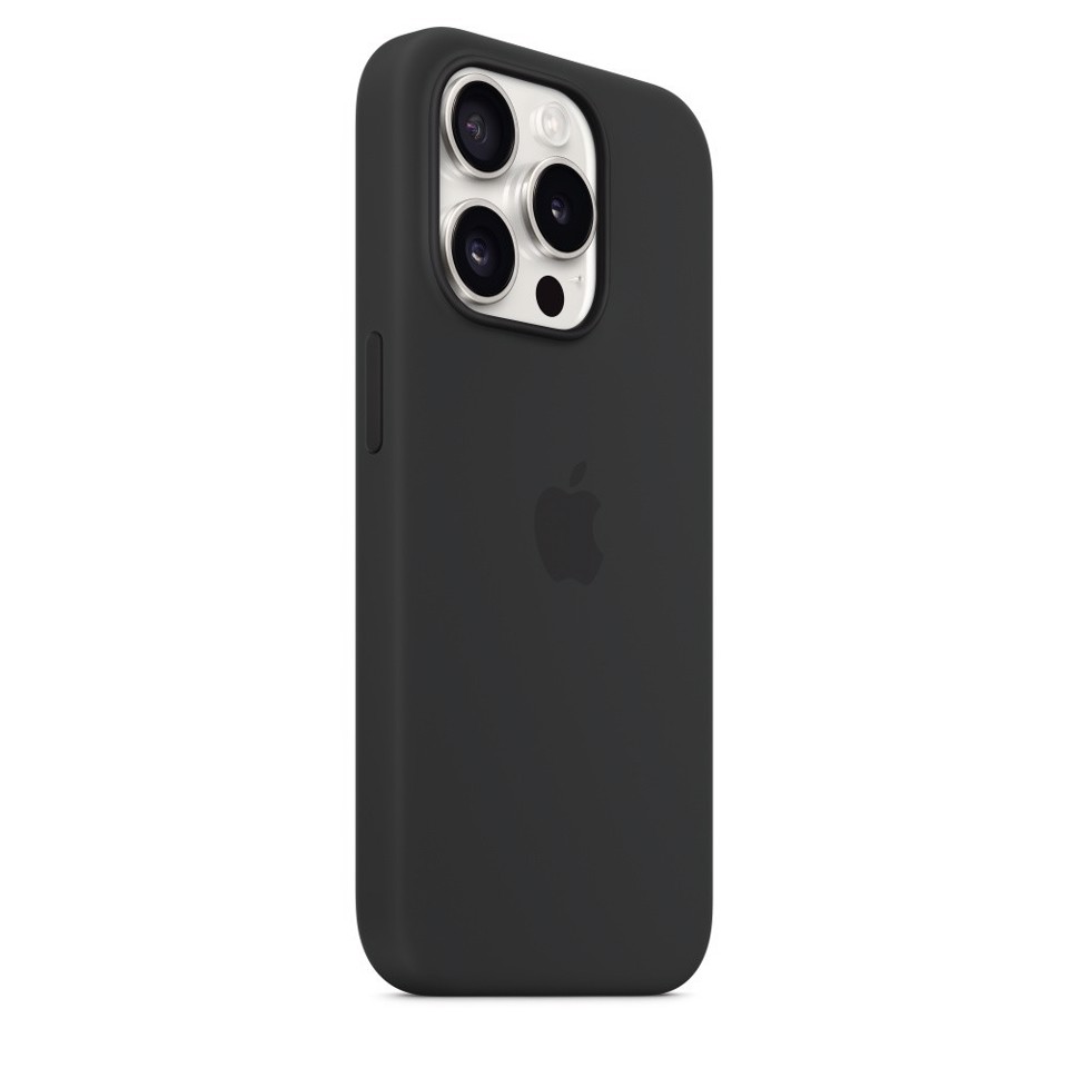 Apple Custodia MagSafe in silicone per iPhone 15 Pro - Nero