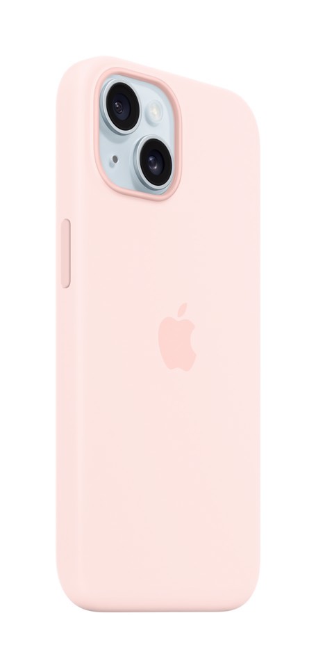 Apple Custodia MagSafe in silicone per iPhone 15 - Rosa confetto