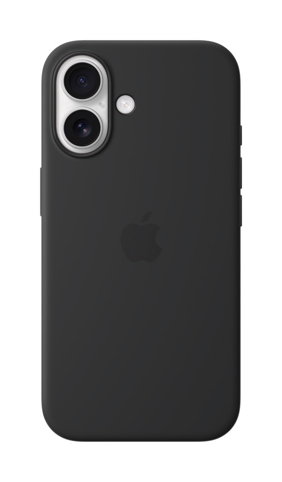 Apple Custodia MagSafe in silicone per iPhone 16 - Nero